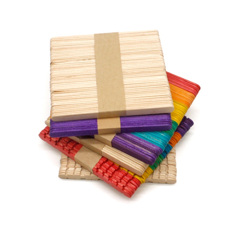 Buy 50pcs Ice Cream Stick Plain Colourful Pine Wood Stick Popsicle Stick Batang Aiskrim Diy Art Seetracker Malaysia