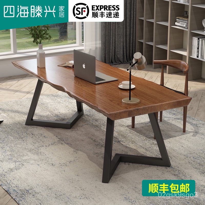 Desks loftOffice Desk Solid Wood Table Modern Minimalist Table Writing