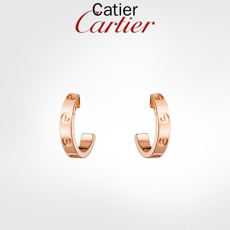 Hot Sale 21 New Love Earrings Yellow Gold 18k Gold Width 2 65mm Inner Diameter 10mm Can Choose Box Shopee Malaysia