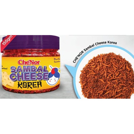 Che'Nor Sambal Garing Ikan Bilis/ Udang/ Korea Cheese (150g - 250g) |  Shopee Malaysia