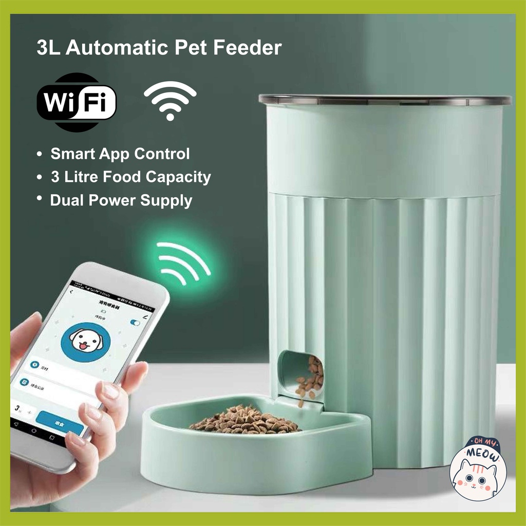PapiFeed Automatic 3L Food Feeder / Pet Water Fountain 3L Water