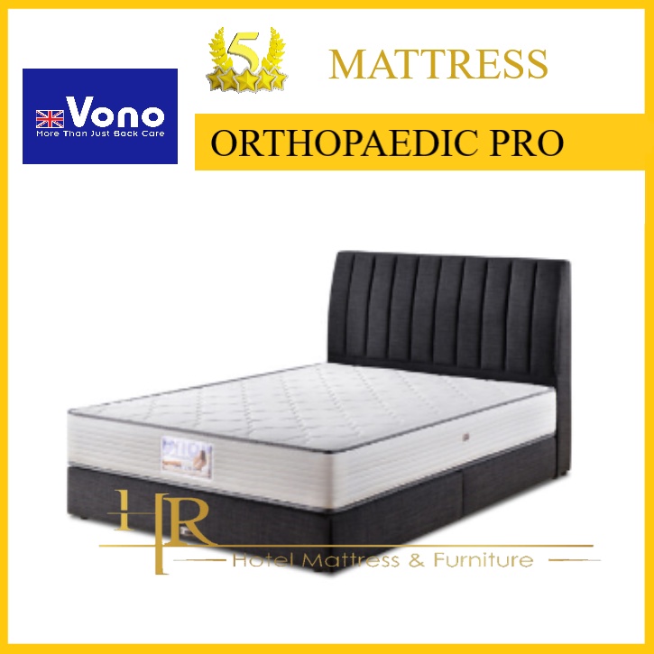 Vono Orthopaedic Pro Natural Latex Mattress HR Hotel Mattress Freegift