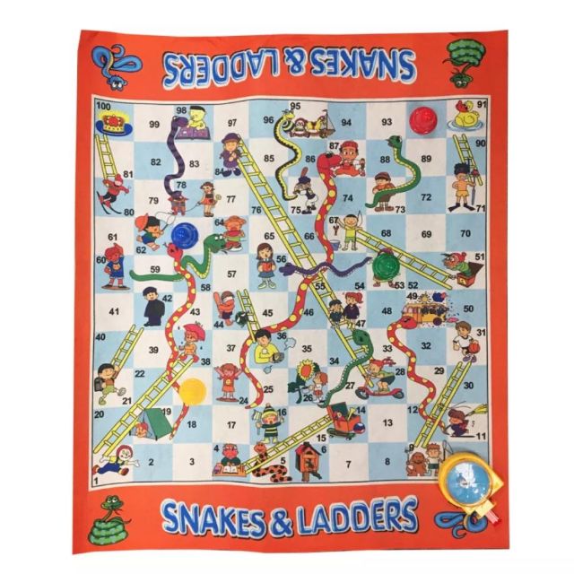 Snake Ladder Play Mat Board Games ( 80 x 65 cm ) | Shopee Malaysia