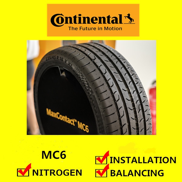 Continental MaxContact MC6 tyre tayar tire (with installation) 205/45R17  215/45R17 225/45R17 235/45R17 245/45R17