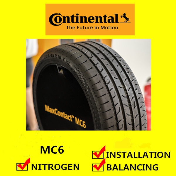 Continental MaxContact MC6 tyre tayar tire (with installation) 205/45R17 215/45R17 225/45R17 235/45R17 245/45R17 Continental MaxContact MC6 tyre tayar tire (with installation) 205/45R17 215/45R17 225/45R17 235/45R17 245/45R17