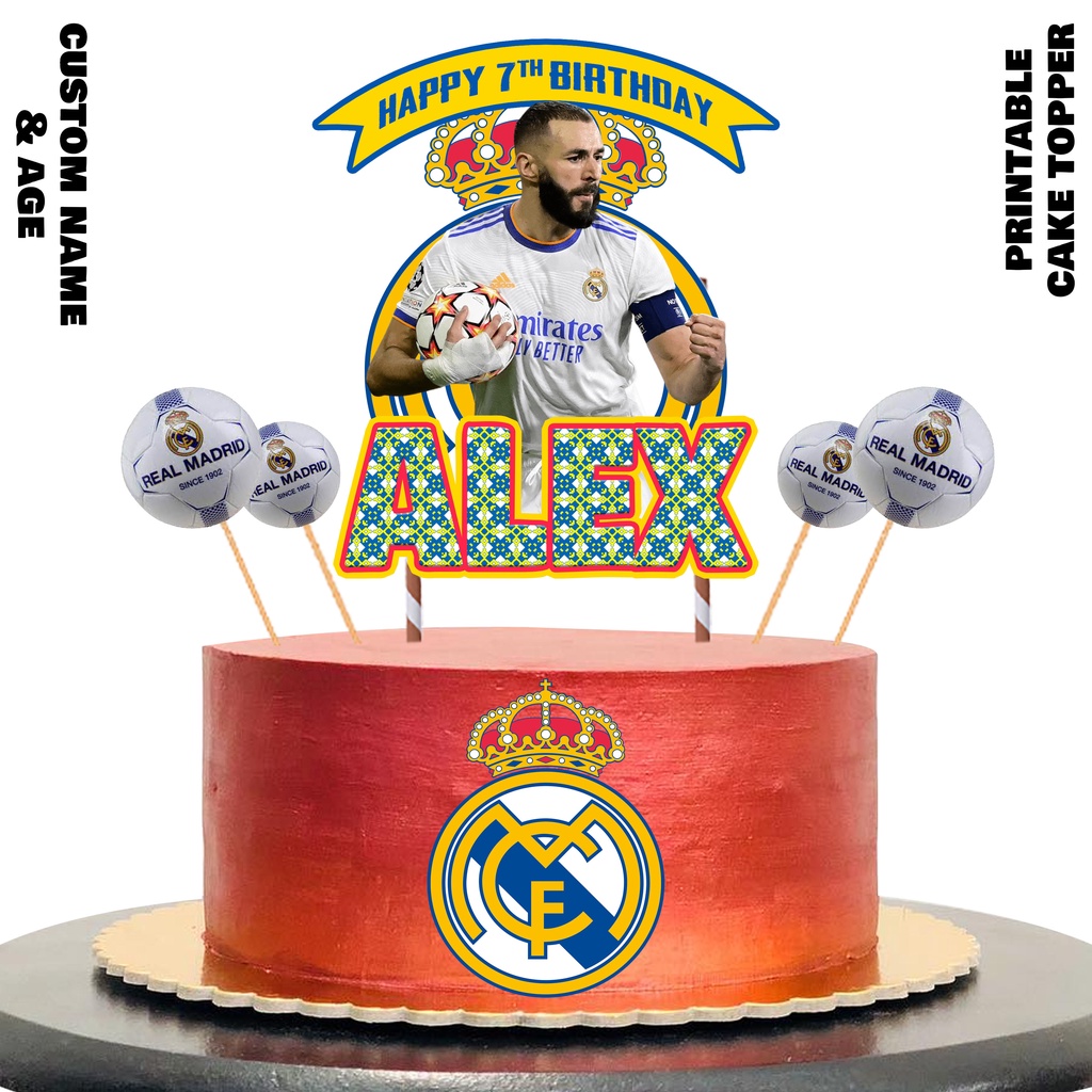 KARIM BENZEMA CAKE TOPPER