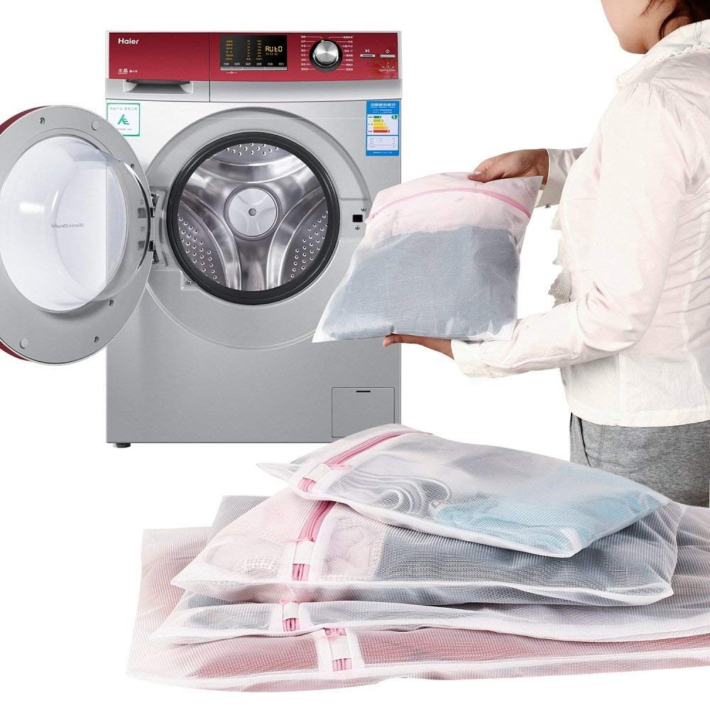 Laundry Bags, 7pcs Washing Machine Bag, Mesh Bags Zipper Reusable 直営ストア