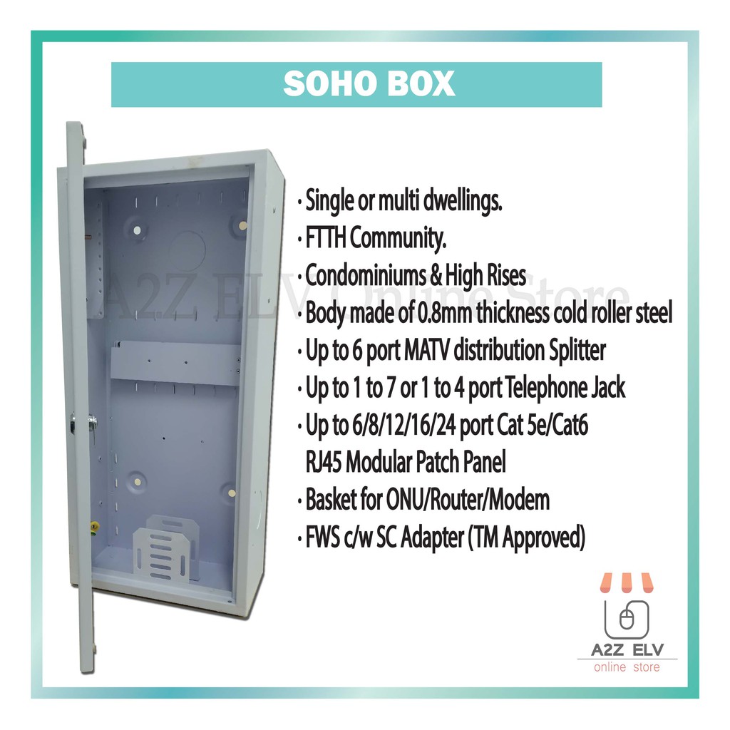 SOHO BOX 2554 (W 250mm x D 130mm x H 540mm)