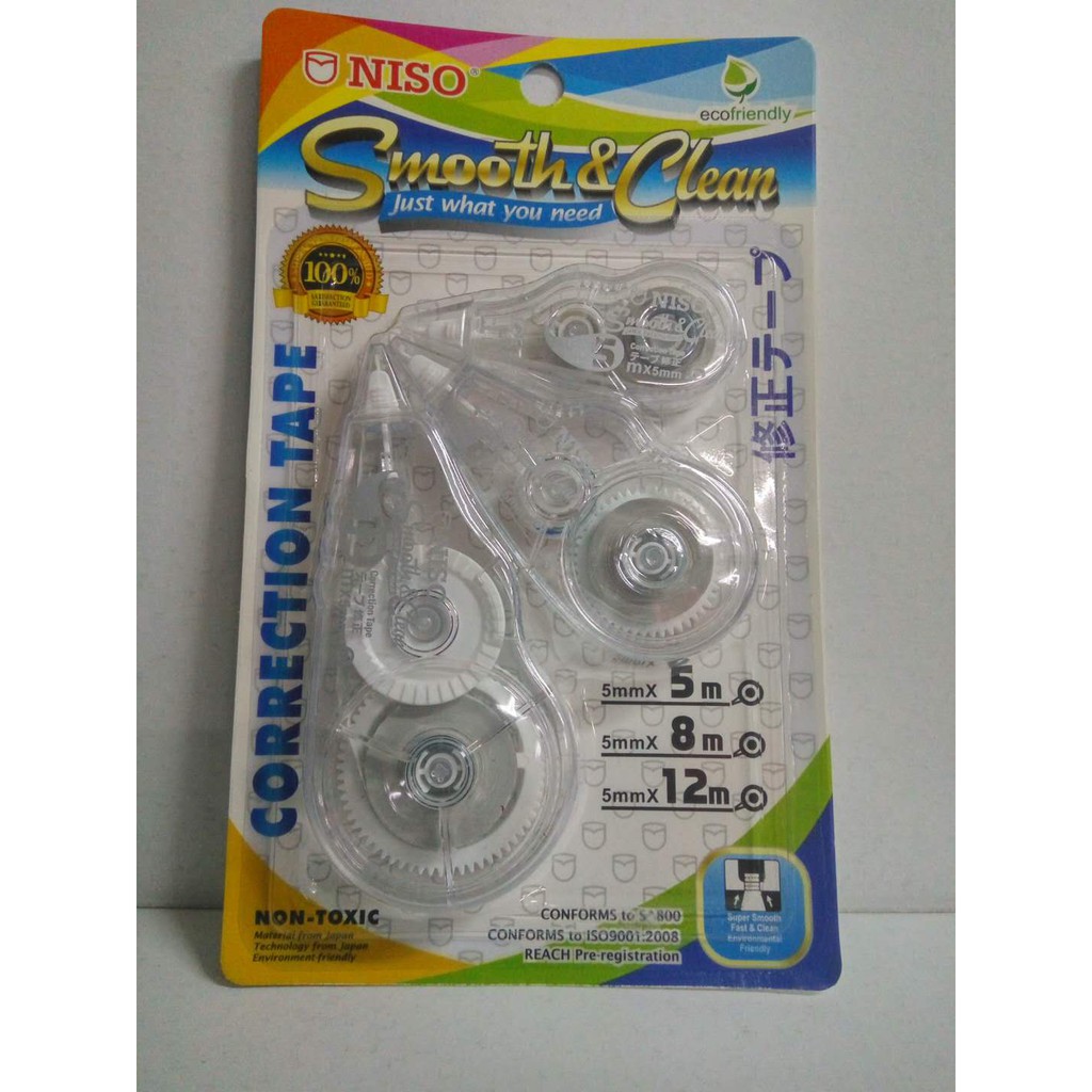 NISO Correction Tape 3 in 1 Shopee Malaysia