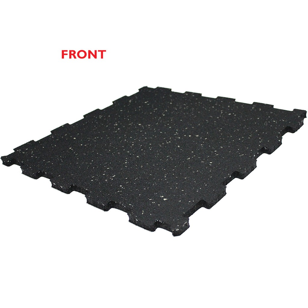 Rcl 4pcs 15mm Rubber Gym Floor Mats Interlocking With Epdm Granule