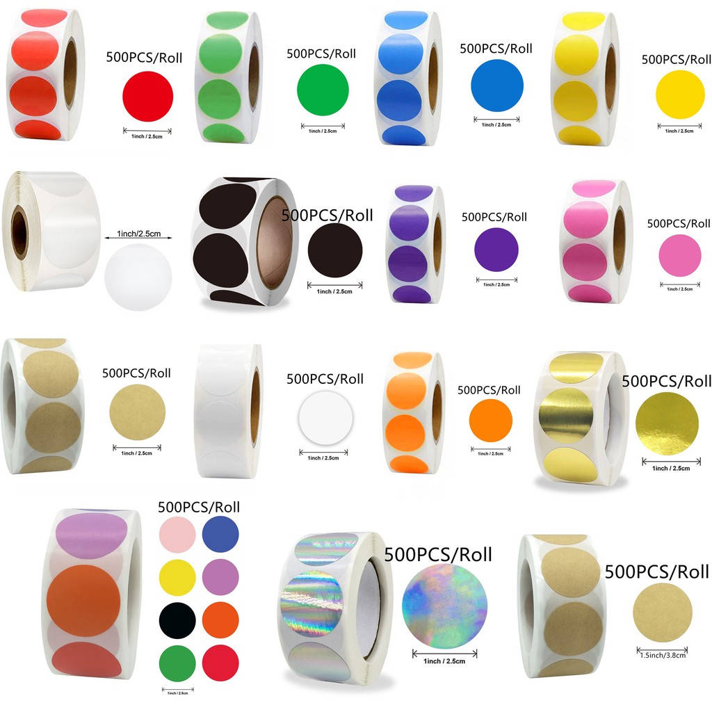 transparent color stickers