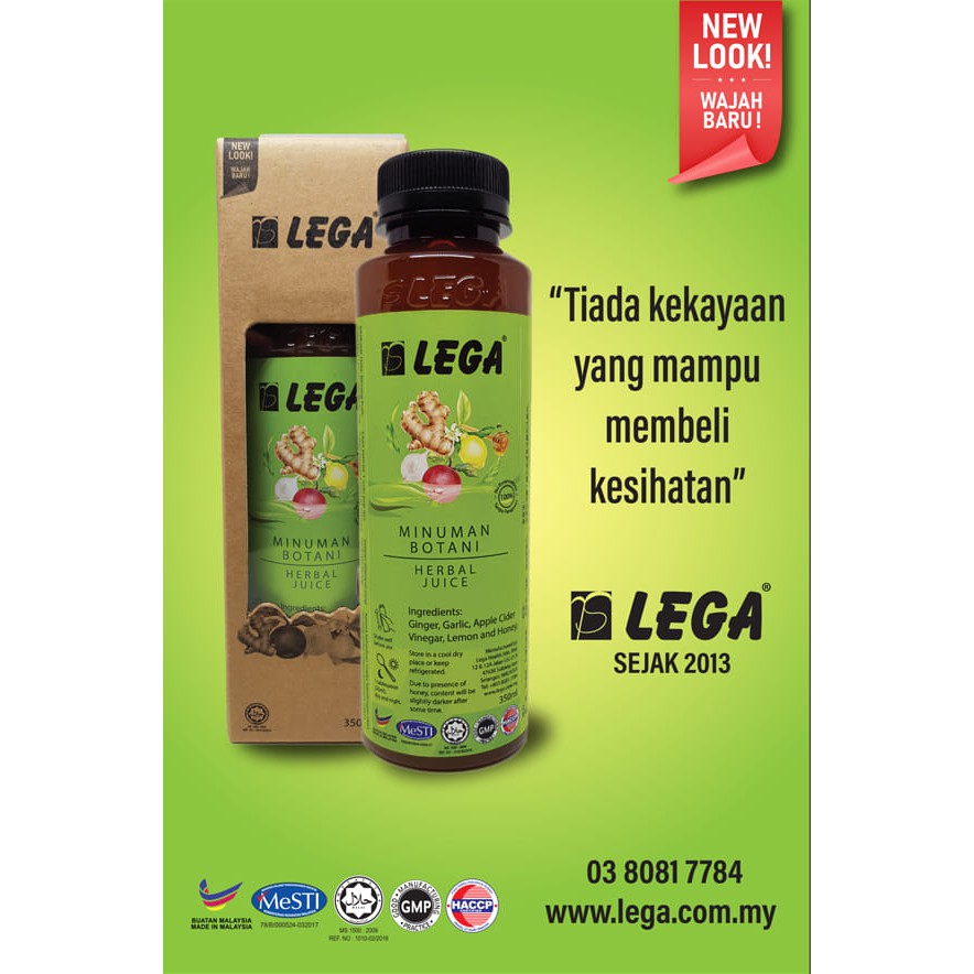 Jus Lega Pek Baru 100 Original Shopee Malaysia