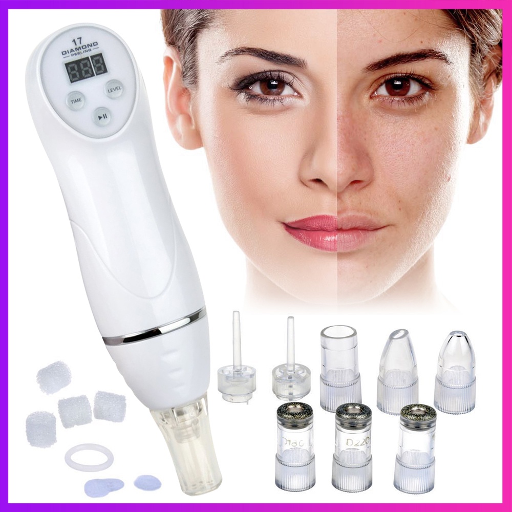 Diamond Microdermabrasion Face Pore Cleaner Machine Suction Remove Blackhead Scar Acne Diamond