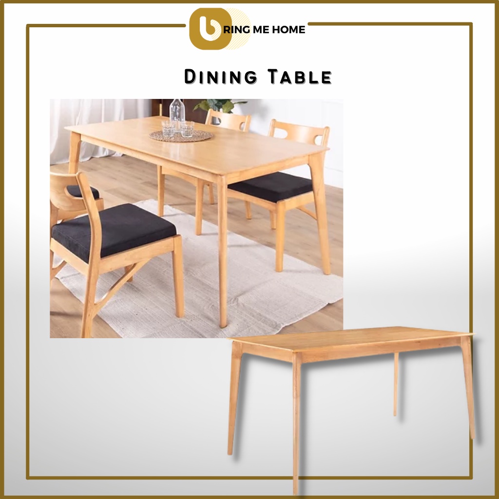 BMH HALICE 5Ft Dining Table 4 Seater Table 6 Seater Dining Table Meja ...