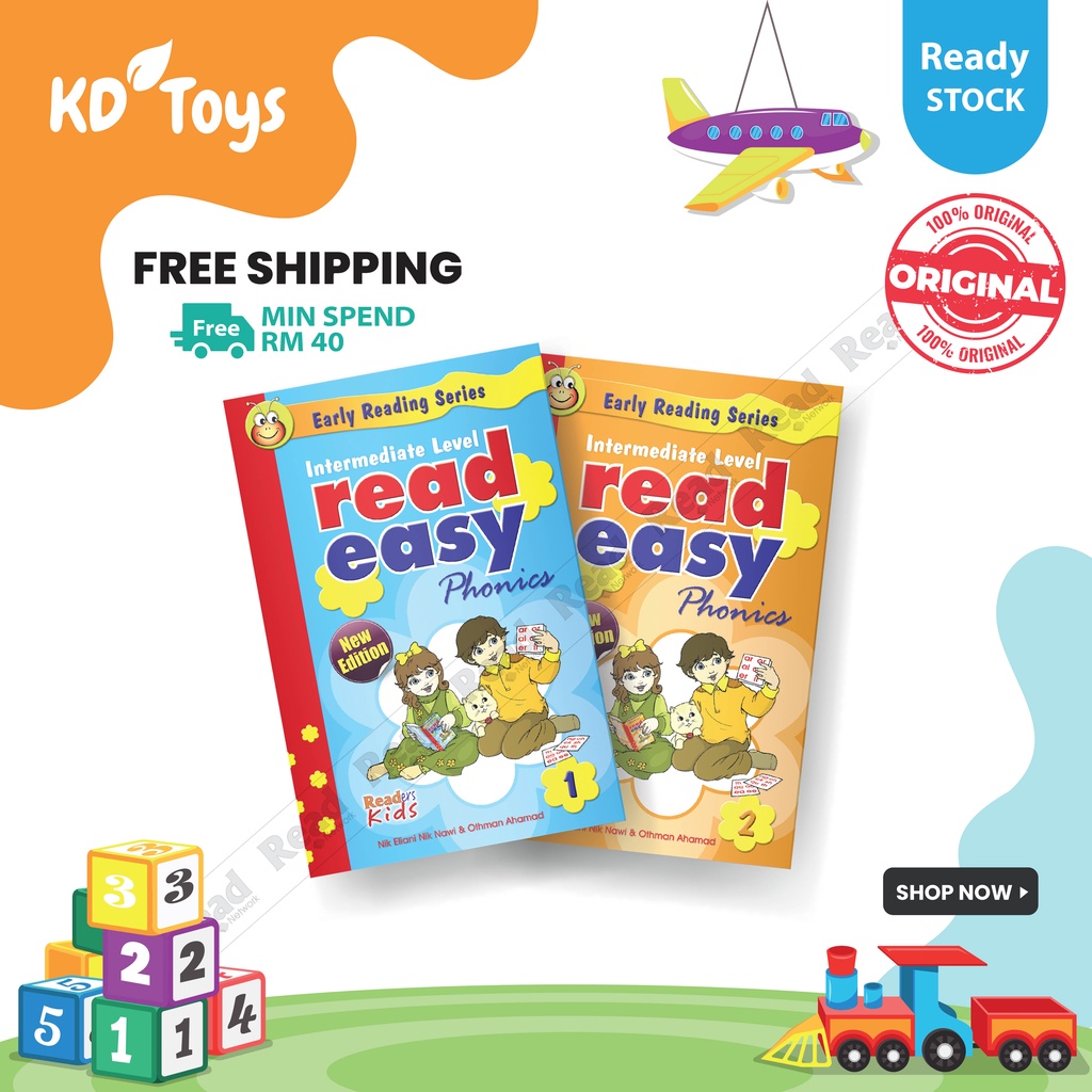 Ready Stock Read Easy Intermediate Level 1 2 Early Learning Education Book