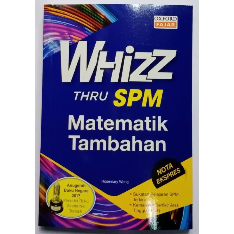 Whizz Thru Spm Kbsm Matematik Tambahan Shopee Malaysia