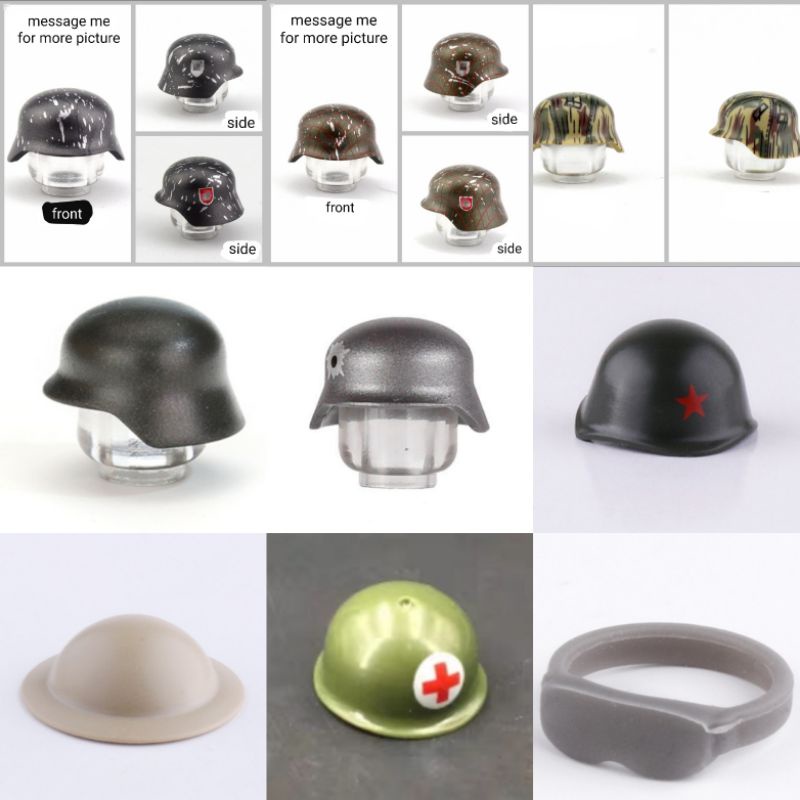 lego ww2 american helmets