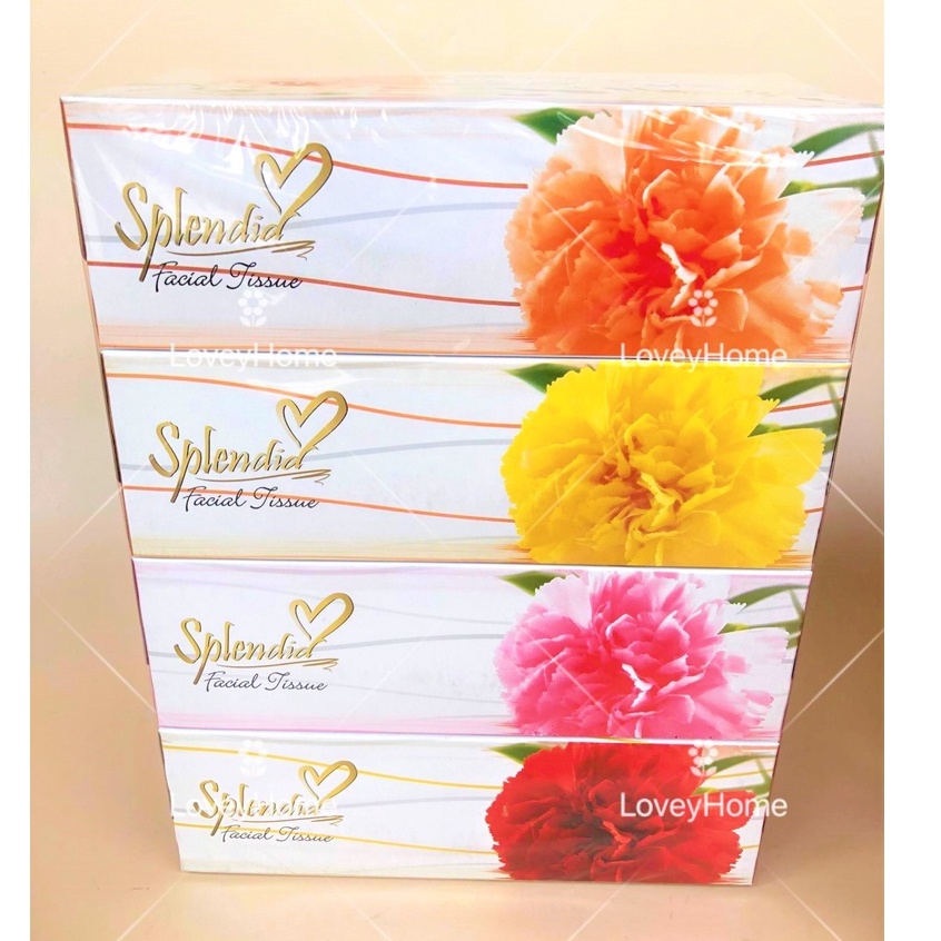 Tissue Box Tisu Kotak Splendid Facial Paper Cleaning Wipes Household