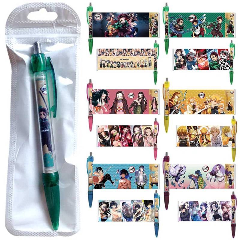 Buy Anime Demon Slayer Kimetsu No Yaiba Kamado Tanjirou Nezuko Cute Pattern Gel Pen Student Kawaii Mechanical Ball Pen School Office Stationery Kids Boy Girl Gift Agatsuma Zenitsu Seetracker Malaysia