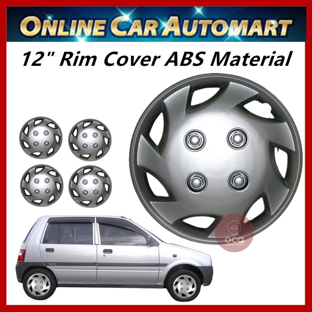 12 Inch Universal ABS Wheel Cover Rim Center Caps Perodua Kancil