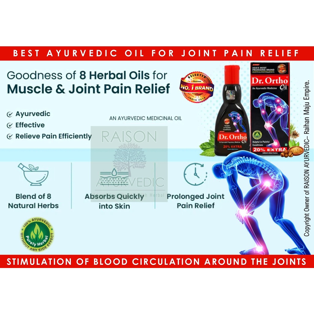 Dr. Ortho Pain Reliever Oil/ Spray/ Ointment/Balm Joint Pain Relief