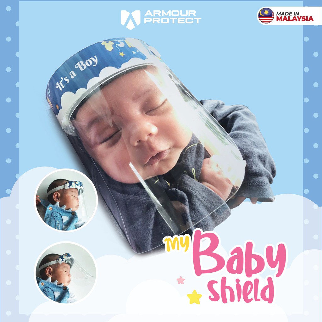 [READY STOCK] Baby Face Shield With Comfort Sponge, Full