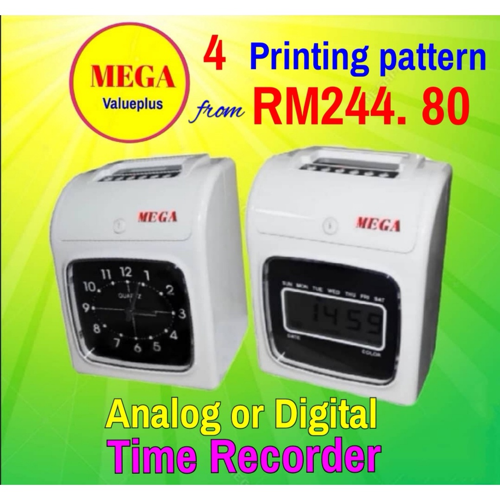 Time Recorder / Punch Card Machine /Time Recorder Machine /Mega Vp