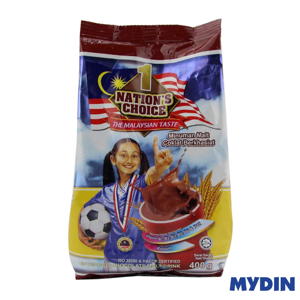 1 Nations Chocolate Malt 400gm Expiry 20 10 2021