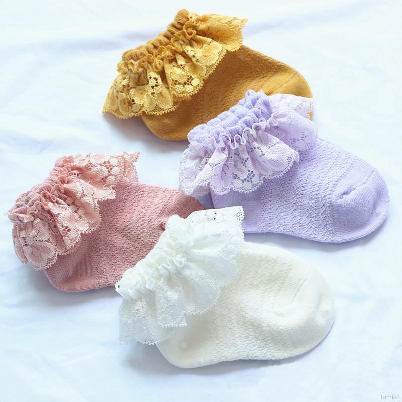 baby girl socks with ruffles