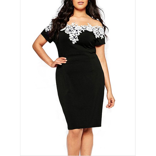 plus size knee length dresses