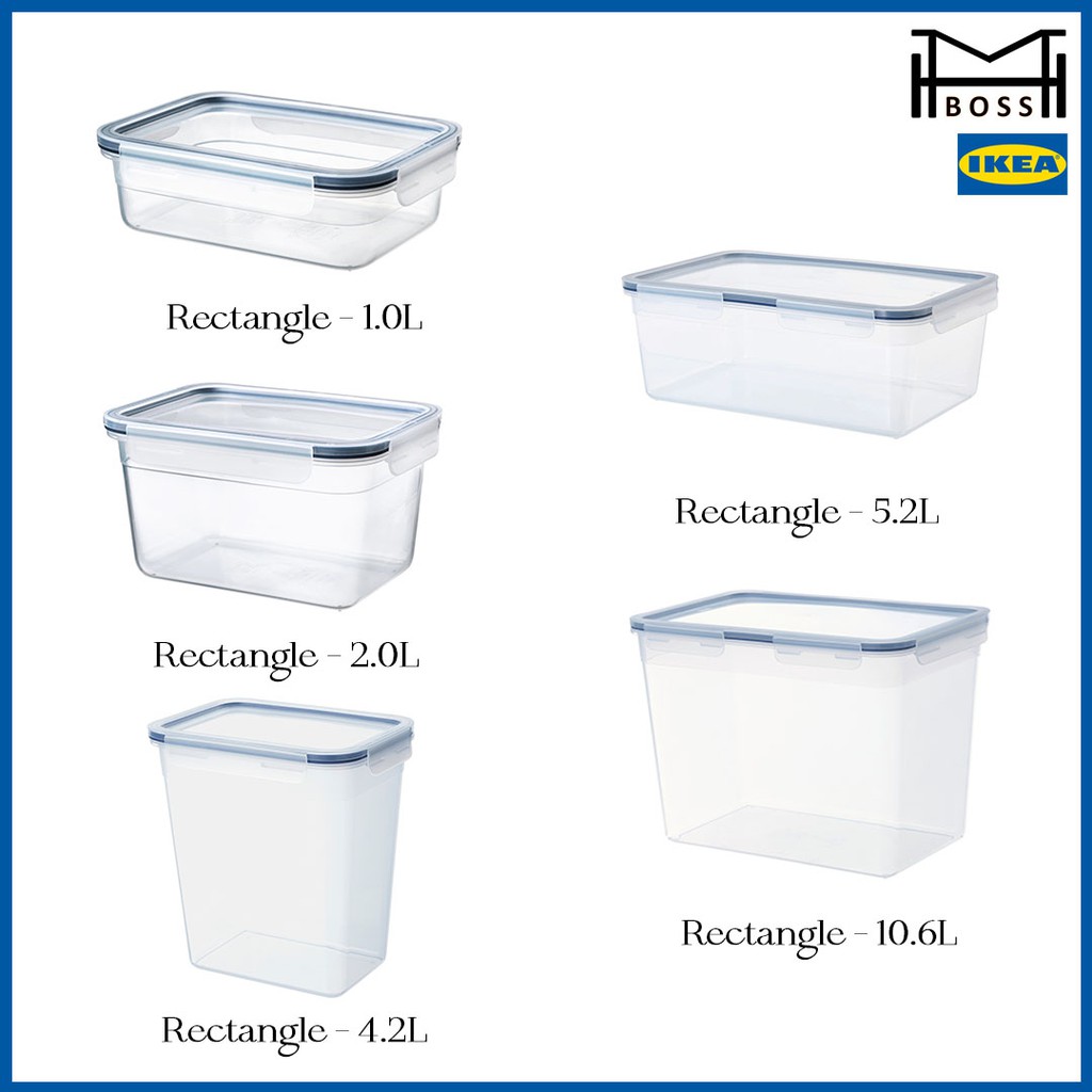 [PLASTIC WITH LID] IKEA 365+ FOOD CONTAINER WITH LID RECTANGULAR