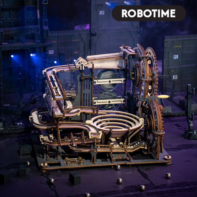 [Local Stock] Robotime ROKR 3D Puzzle 3D DIY Wooden Puzzle Music Box Model Birthday Gift - Marble Night CIty LGA01