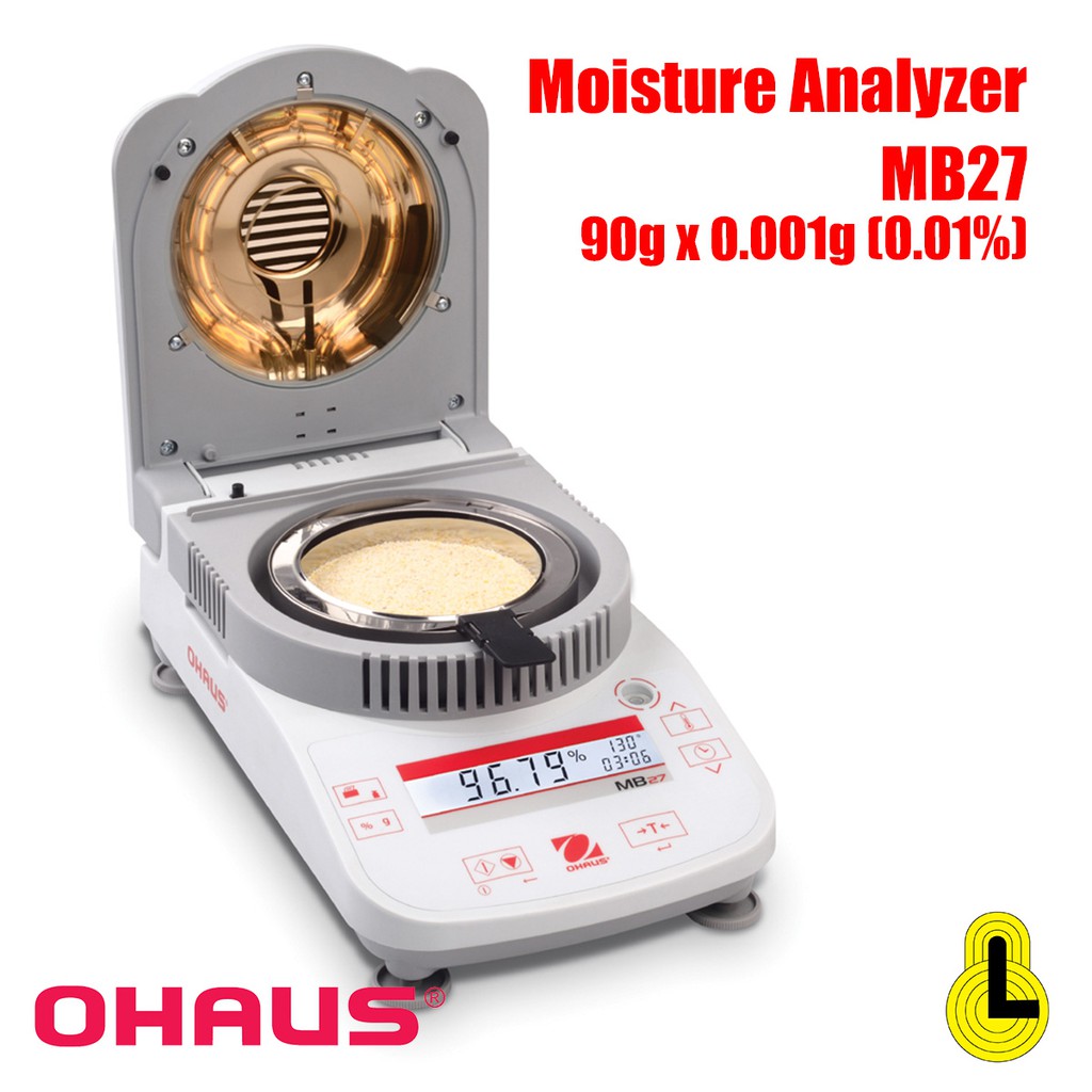 Moisture Analyzer 90g x 0.001g Ohaus MB27 Shopee Malaysia