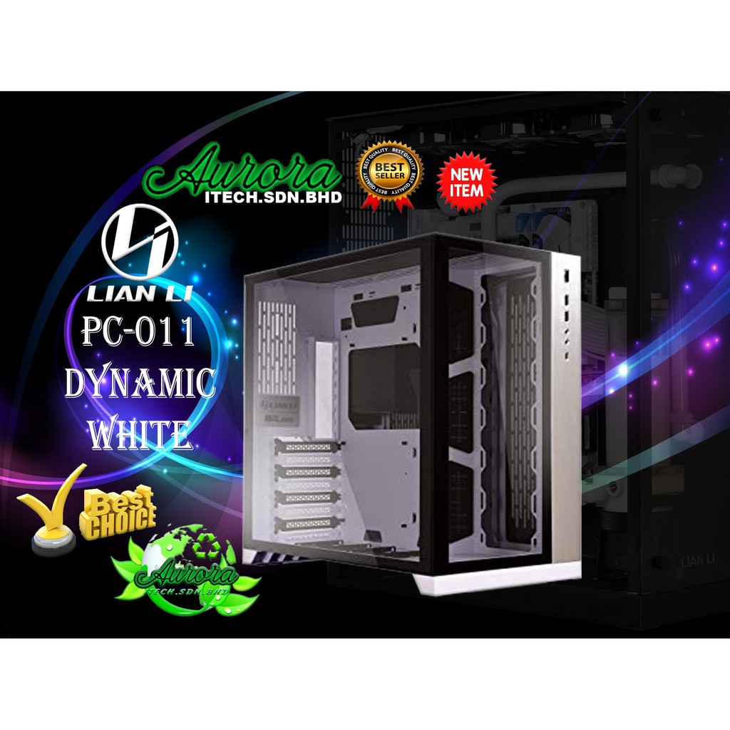 Lian Li PC-O11 Dynamic Tempered Glass E-ATX Casing - White 