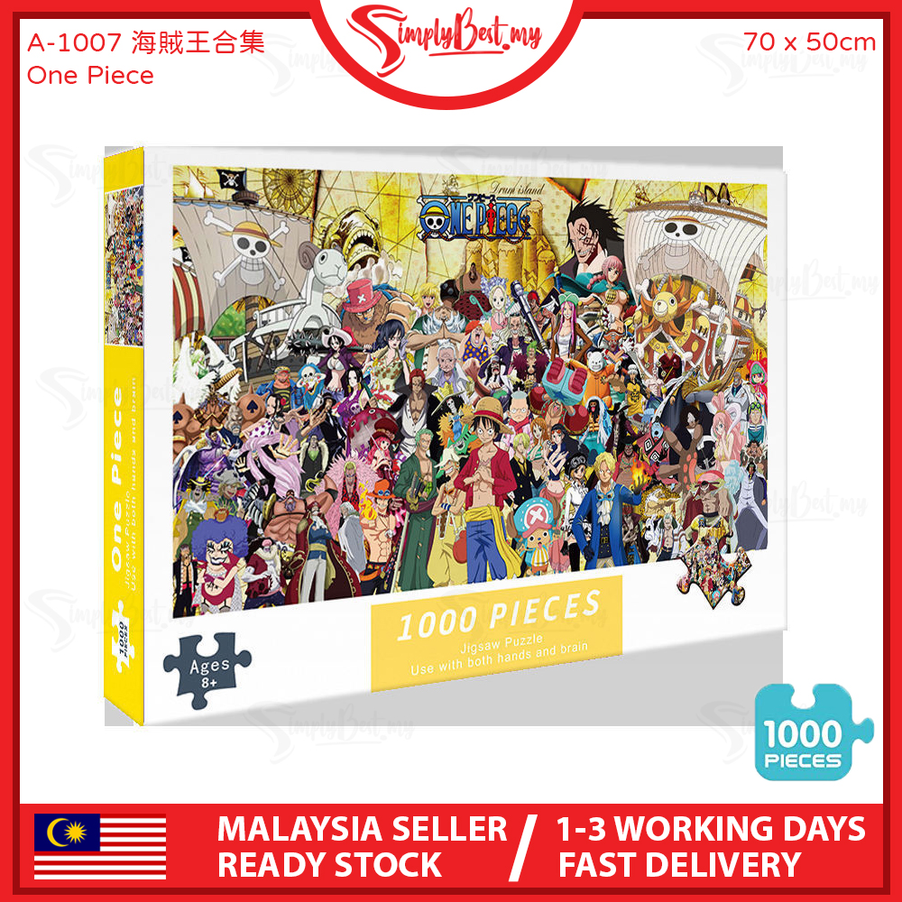 SIMPLYBEST 1000pcs Anime Collection Scenery Jigsaw Puzzles for Adult and Kids Teen Toys Educational Fun Family Game