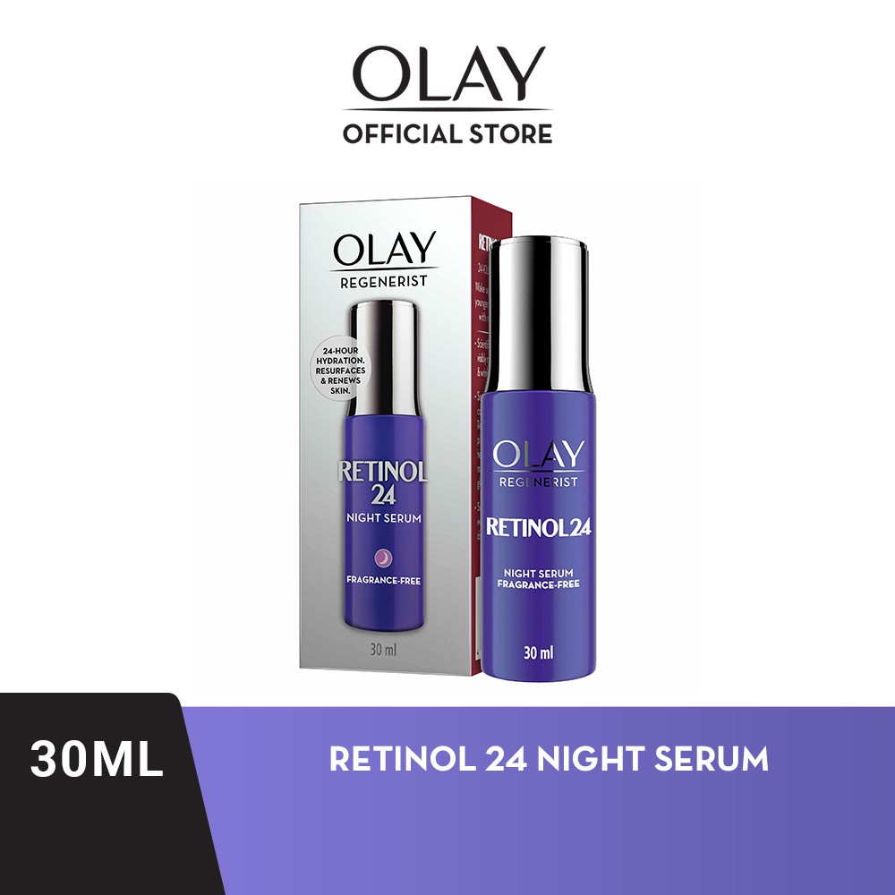 Olay regenerist retinol 24 night facial serum 30ml shopee malaysia