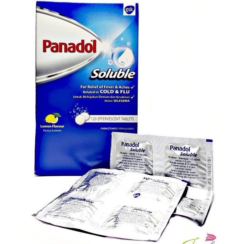 Panadol Soluble Paracetamol 4pcs Tablet / Pack | Shopee Malaysia