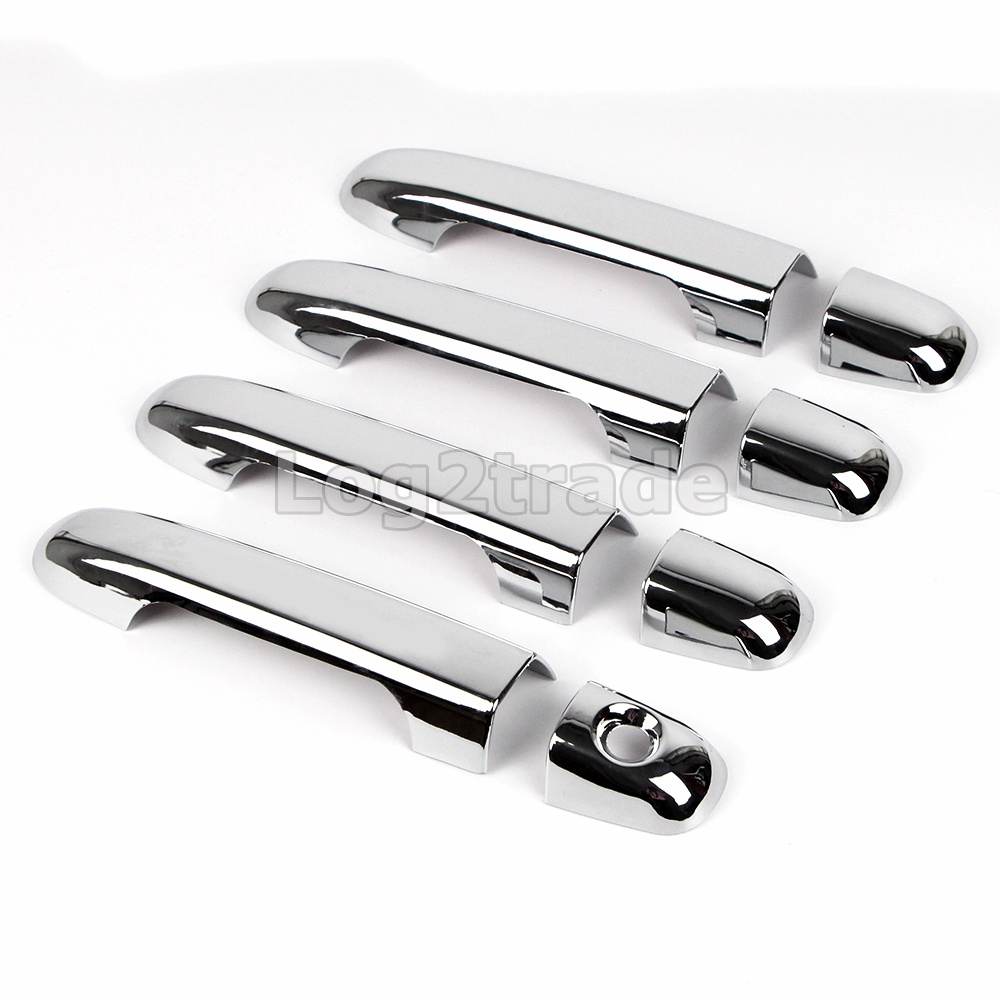 Triple Chrome Door Handle Cover Trims For Hyundai Sonata Nf