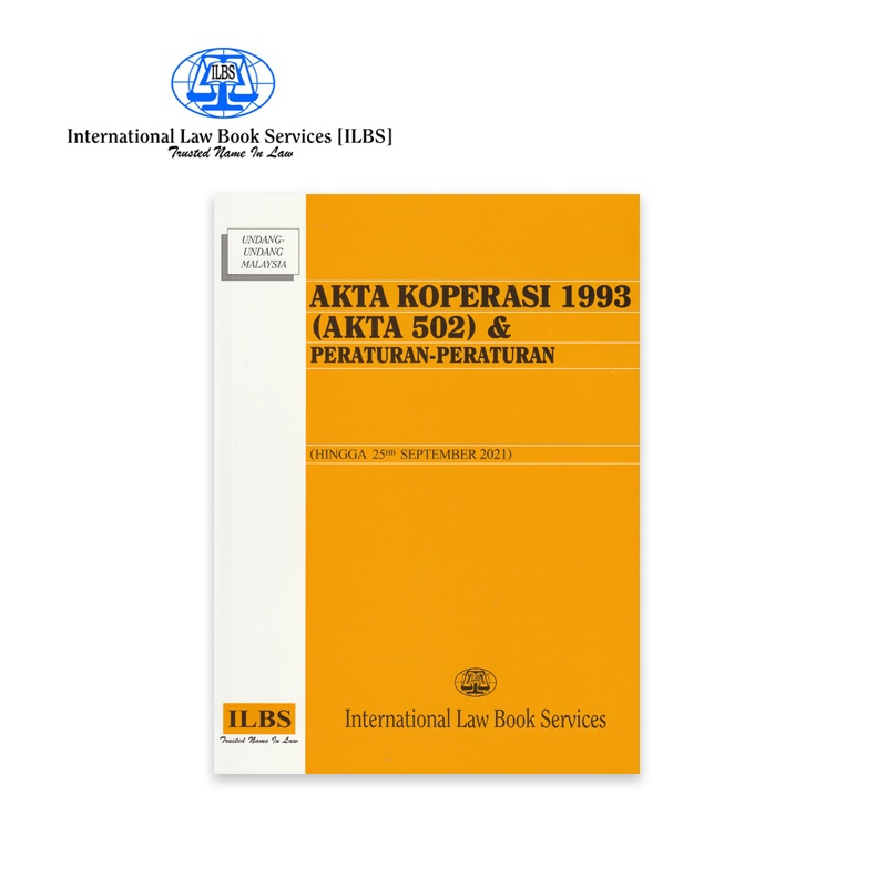 ILBS  Law Book  Akta Koperasi 1993 (Akta 502) u0026 Peraturan 