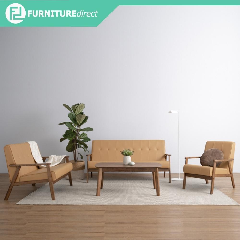 Furniture Direct TRITON sofa set 沙發 sofa kayu set sofa murah 3 2 1 wooden sofa set sofa murah