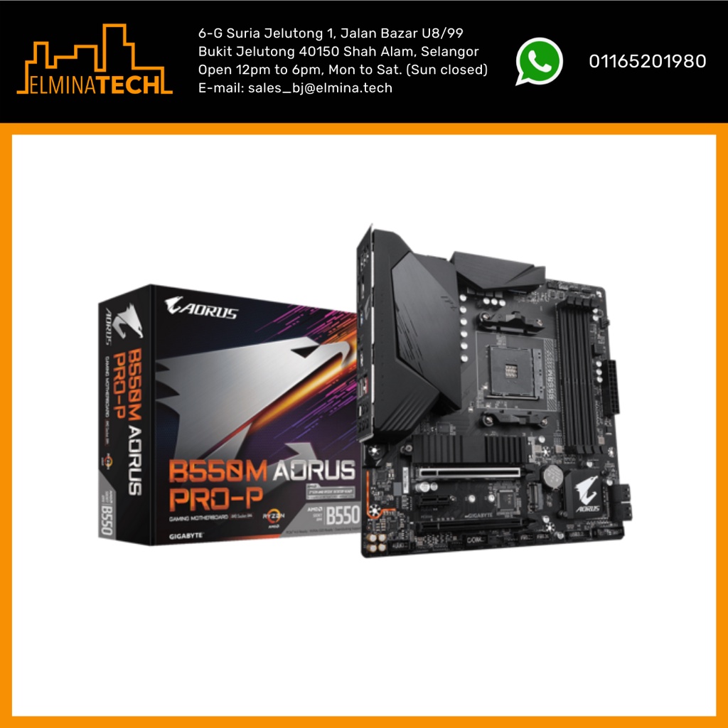 Gigabyte B550M Aorus Pro-P AMD B550 Motherboard | Shopee Malaysia