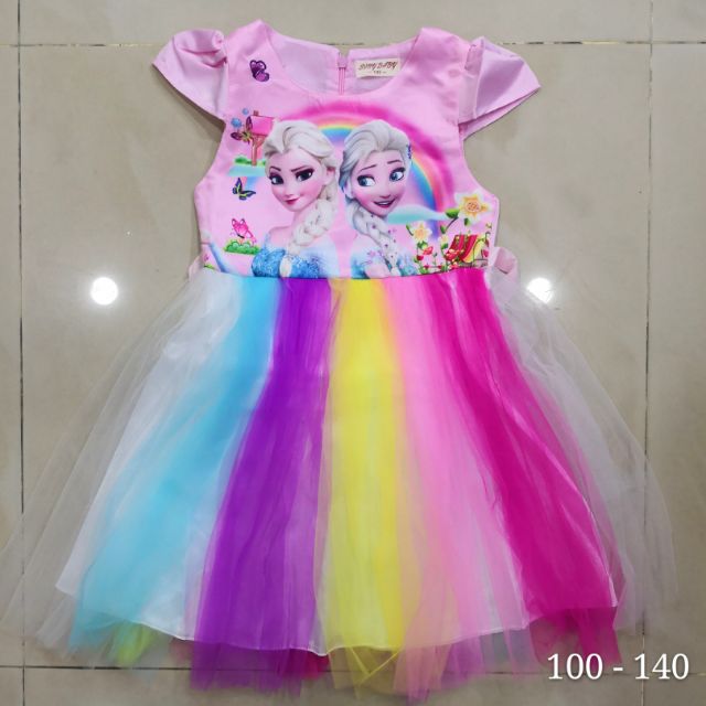 elsa frozen pink dress