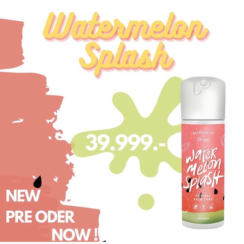 WaterMelon Splash Facemist by rousye x mercya
