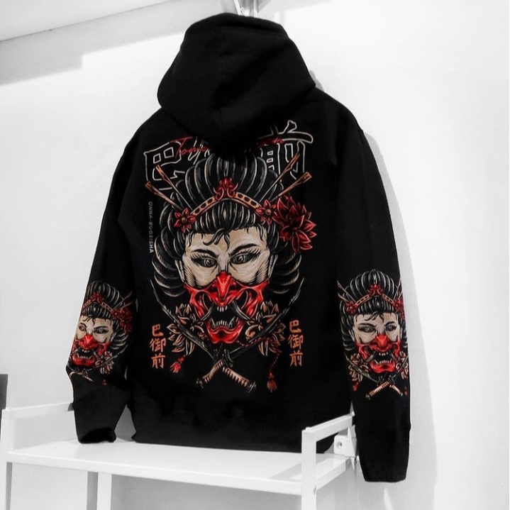 Hoodie Men Distro Jacket Japan Memphis Origins Tomoe Gozen Sweater New