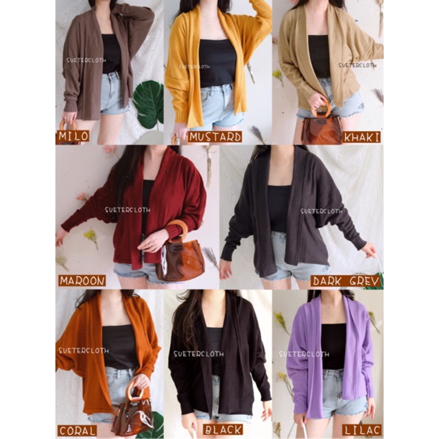 cardigan batwing
