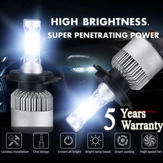 2x H4 9003 LED Headlight Conversion Kit 2200W 310000LM HI-LO Beam Bulbs 6000K US