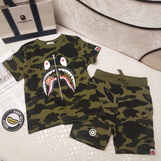 bape shorts and t shirt