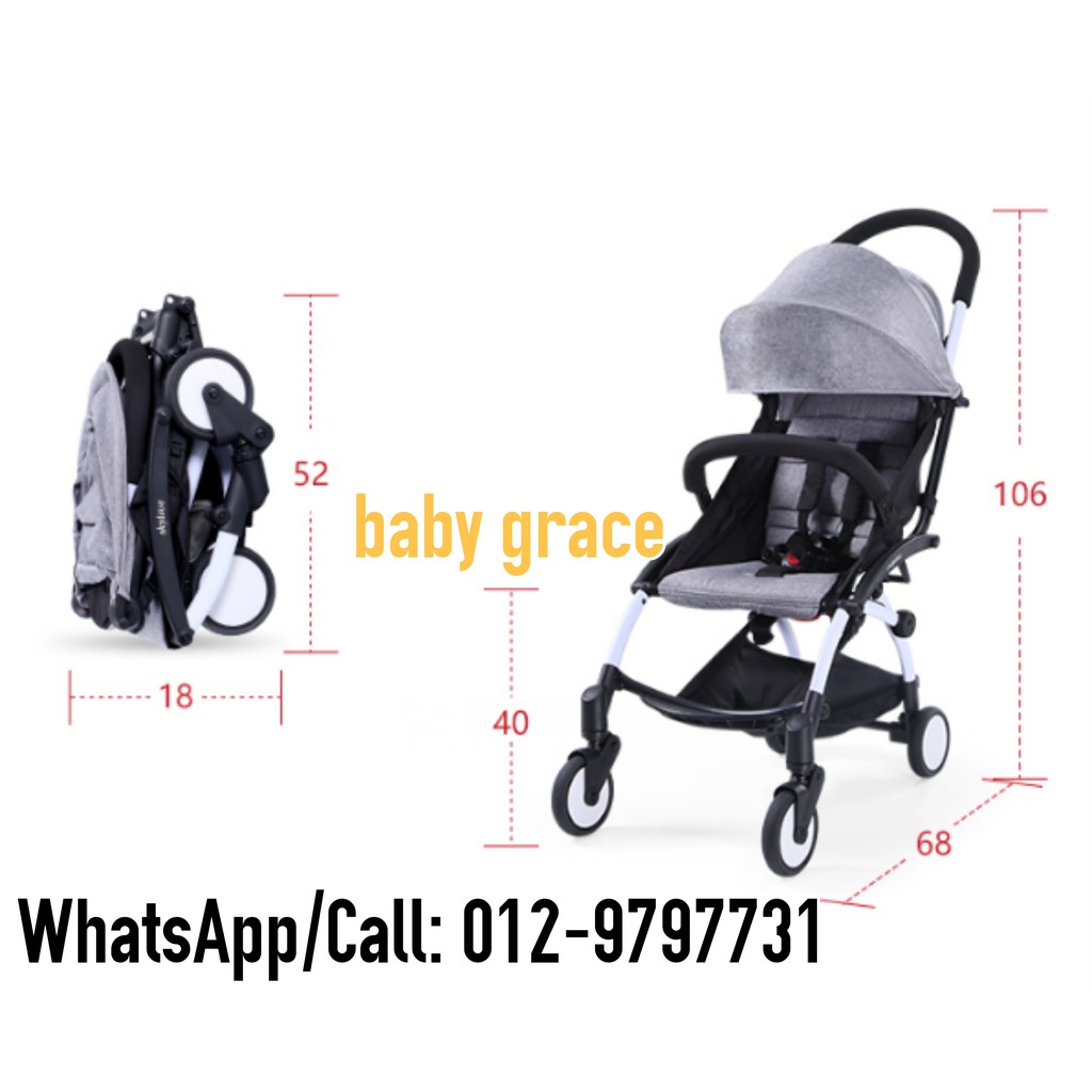 baby grace portable pushchair