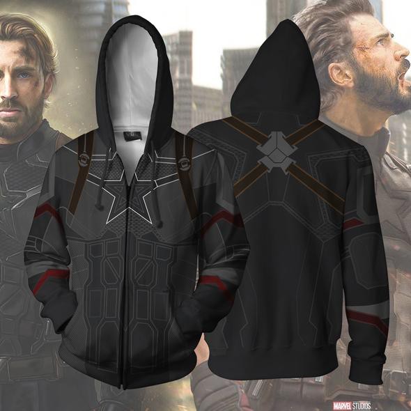 avengers zip up hoodie