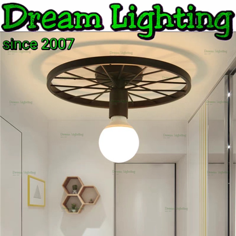 Dream Lighting / Years Wheel / Nordic Vintage Pendant Lights Loft Hanging Light Fixtures Retro Industrial / Lampu Hiasa